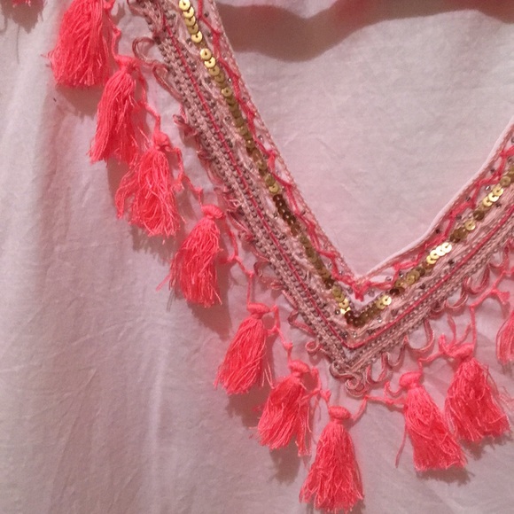 J.Crew Pink tassel top - Picture 3 of 5